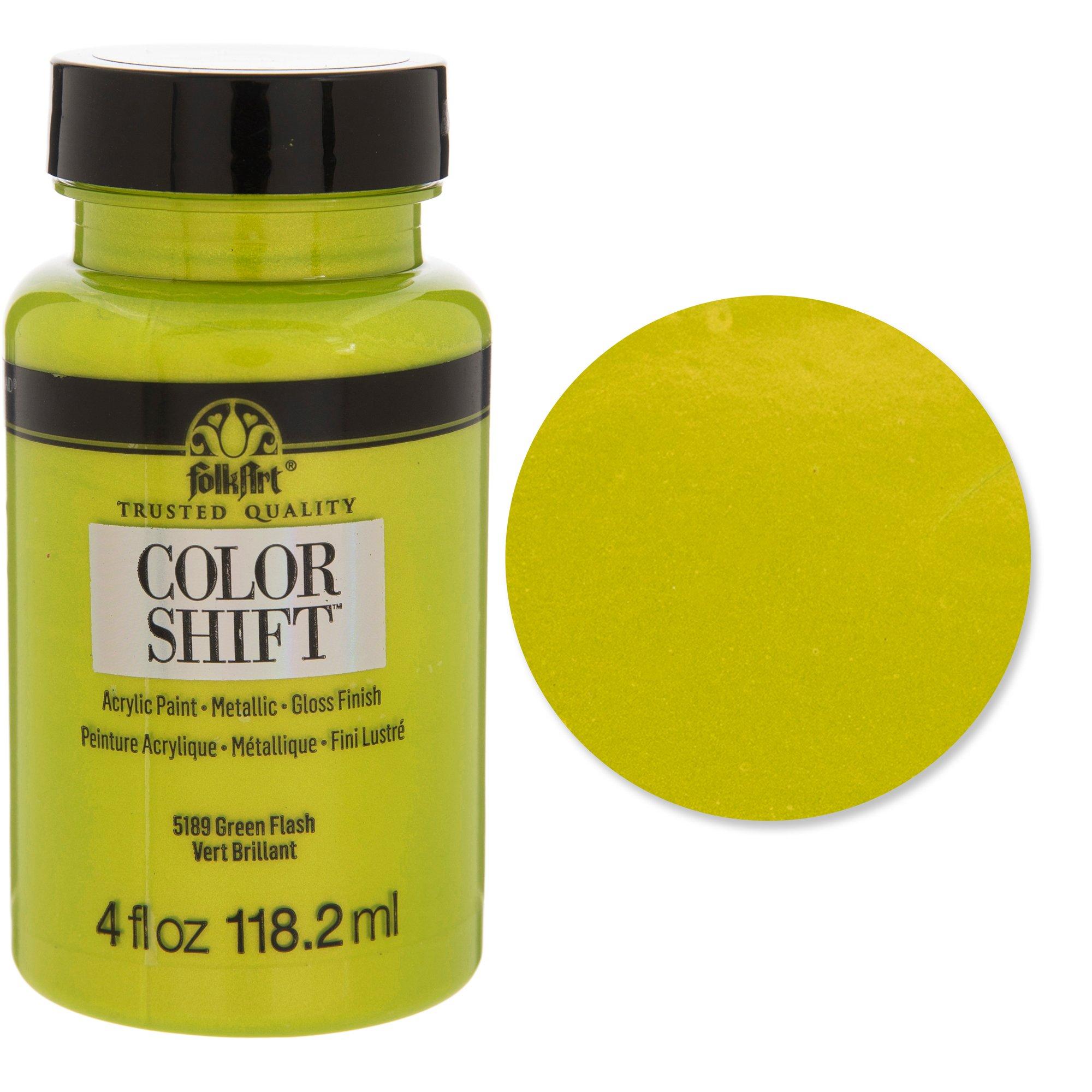 FolkArt Color Shift Acrylic Paint - Green Flash, 4 oz. - 5189